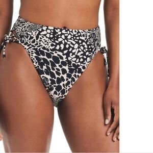 Bar Iii Women's Printed High-Waisted Lace-up Bottoms Women's Size XL 10216